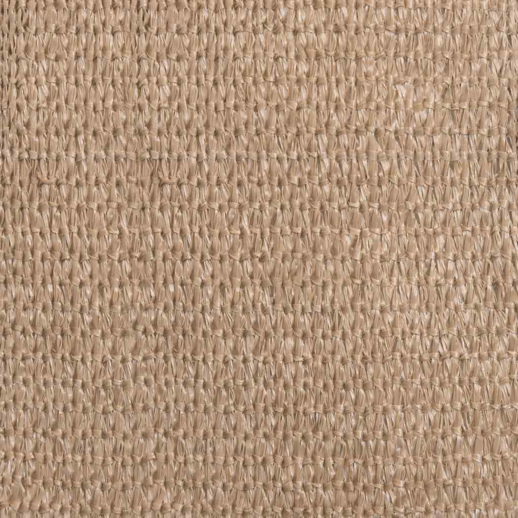Para-sol estilo vela 160 g/m² 4x4x4m PEAD cinzento-acastanhado