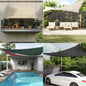 Para-sol estilo vela 160 g/m² 4x4x5,8 m PEAD cinza-acastanhado