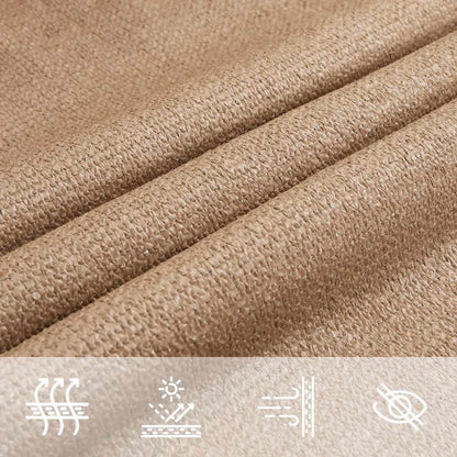 Para-sol estilo vela 160 g/m² 3/4x2 m PEAD cinzento-acastanhado