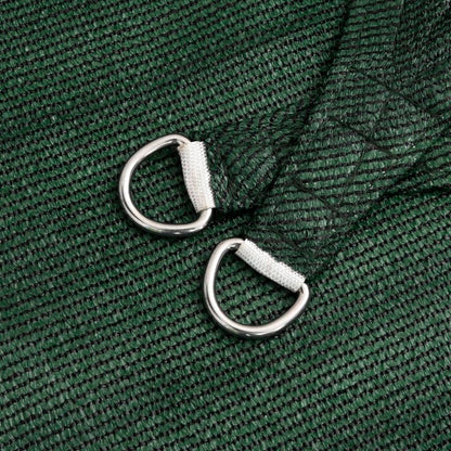 Para-sol estilo vela 160 g/m² 4x5x5 m PEAD verde-escuro