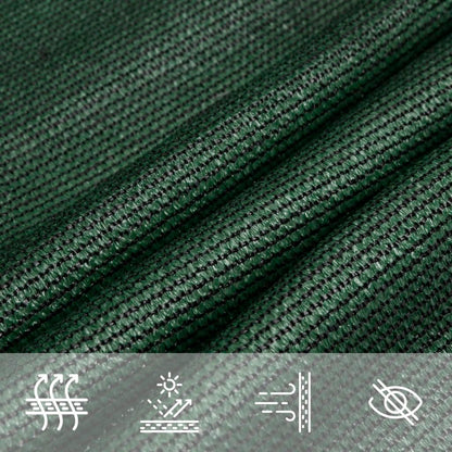 Para-sol estilo vela 160 g/m² 4/5x4 m PEAD verde-escuro