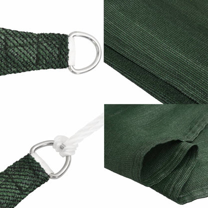 Para-sol estilo vela 160 g/m² 4/5x4 m PEAD verde-escuro