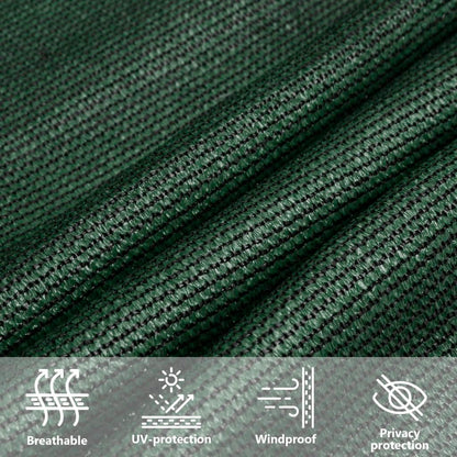 Para-sol estilo vela 160 g/m² 4/5x4 m PEAD verde-escuro
