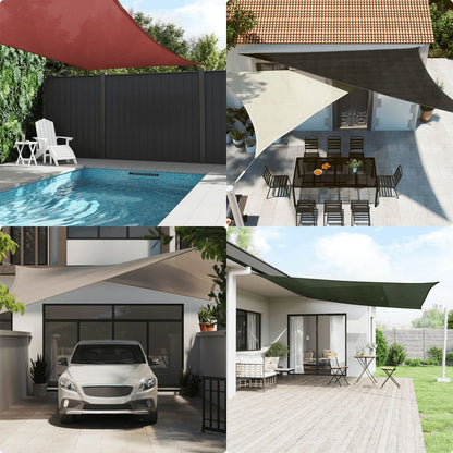 Para-sol estilo vela quadrado 160 g/m² 4x4 m PEAD azul