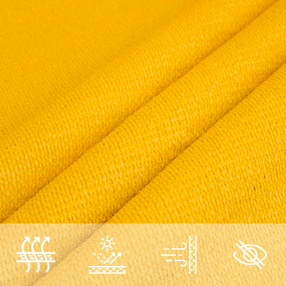 Para-sol estilo vela 160 g/m² 2,5x3 m PEAD amarelo