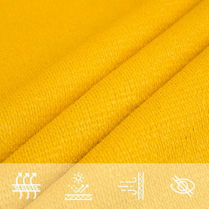Para-sol estilo vela 160 g/m² 3x4,5 m PEAD amarelo