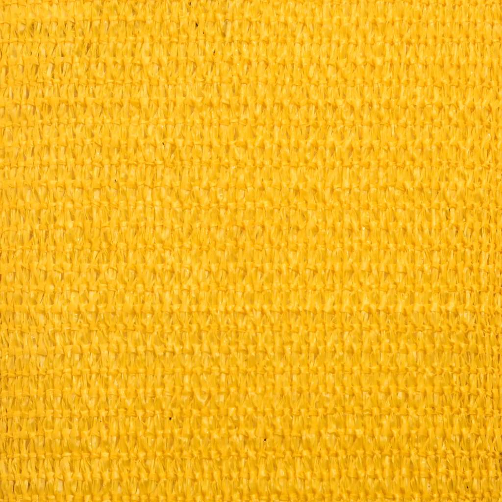Para-sol estilo vela retangular 160 g/m² 6x7 m PEAD amarelo