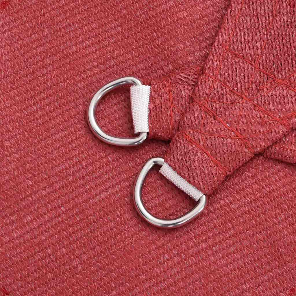 Para-sol estilo vela 160 g/m² 3/4x3 m PEAD vermelho
