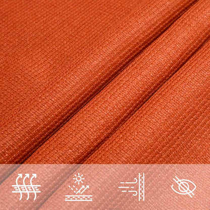 Para-sol estilo vela trapézio 160 g/m² 3/4x3 m PEAD laranja