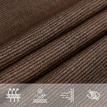 Para-sol estilo vela 160 g/m² 2x3,5 m PEAD castanho