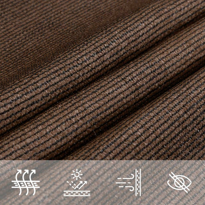 Para-sol estilo vela 160 g/m² 2,5x3 m PEAD castanho