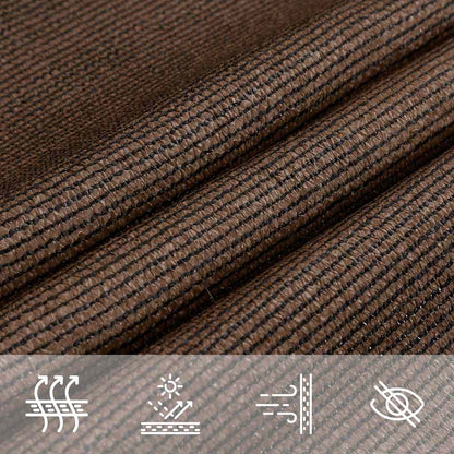 Para-sol estilo vela trapézio 160 g/m² 4/5x4 m PEAD castanho