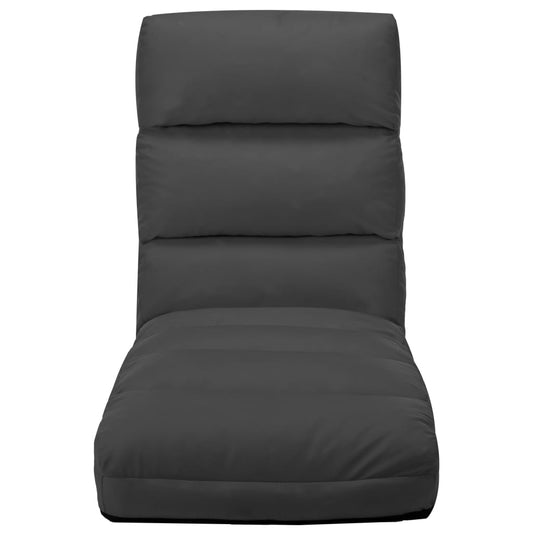 Colchão dobrável couro artificial antracite