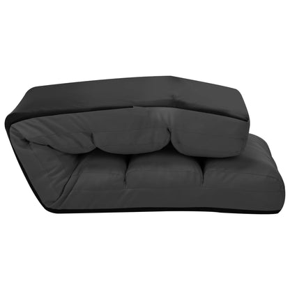 Colchão dobrável couro artificial antracite