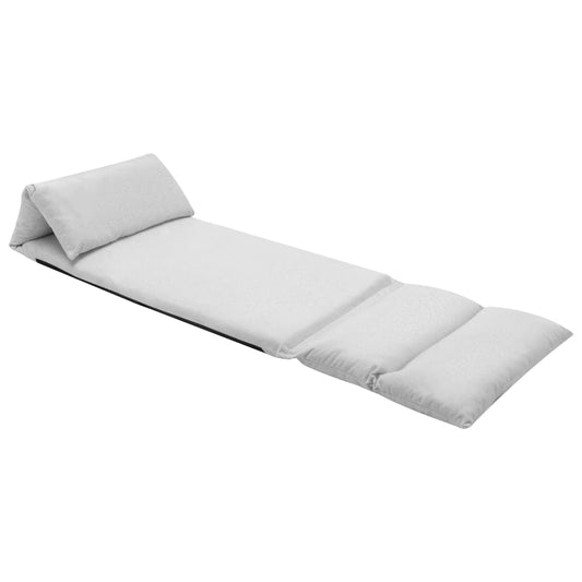 Colchão dobrável microfibra cinzento-claro