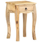 Mesa de cabeceira 28x28x46 cm madeira de mangueira maciça