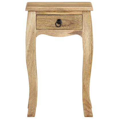Mesa de cabeceira 28x28x46 cm madeira de mangueira maciça