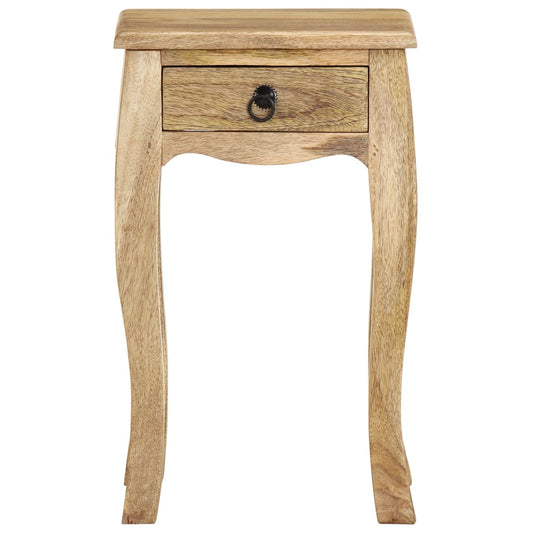 Mesa de cabeceira 28x28x46 cm madeira de mangueira maciça