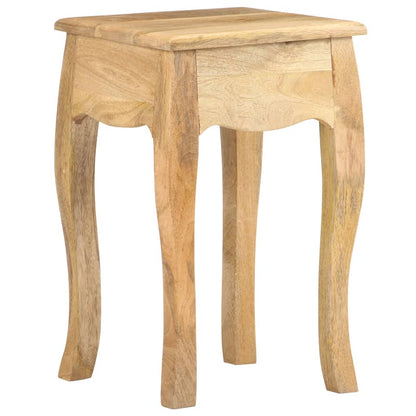 Mesa de cabeceira 28x28x46 cm madeira de mangueira maciça