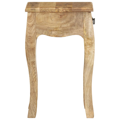 Mesa de cabeceira 28x28x46 cm madeira de mangueira maciça