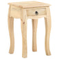 Mesa de cabeceira 28x28x46 cm madeira de mangueira maciça