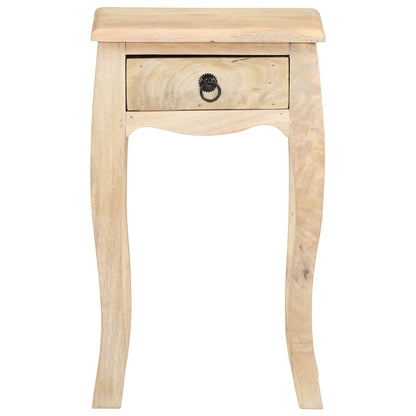 Mesa de cabeceira 28x28x46 cm madeira de mangueira maciça