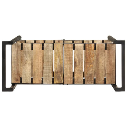 Carrinho de cozinha 87x36x81 cm madeira de mangueira maciça