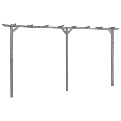 Pérgola de jardim 400x40x205 cm pinho impregnado cinzento