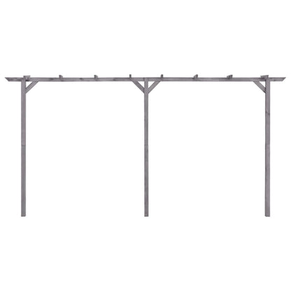 Pérgola de jardim 400x40x205 cm pinho impregnado cinzento
