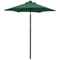 Guarda-sol de jardim com luzes LED 200x211 cm alumínio verde