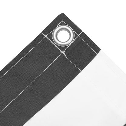 Tela de varanda 75x500 cm tecido Oxford antracite e branco