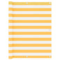 Tela de varanda 120x400 cm tecido Oxford branco e amarelo