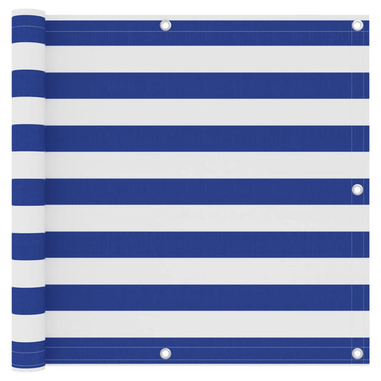 Tela de varanda 90x300 cm tecido Oxford branco e azul