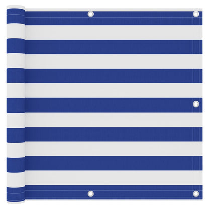 Tela de varanda 90x600 cm tecido Oxford branco e azul