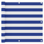 Tela de varanda 90x600 cm tecido Oxford branco e azul