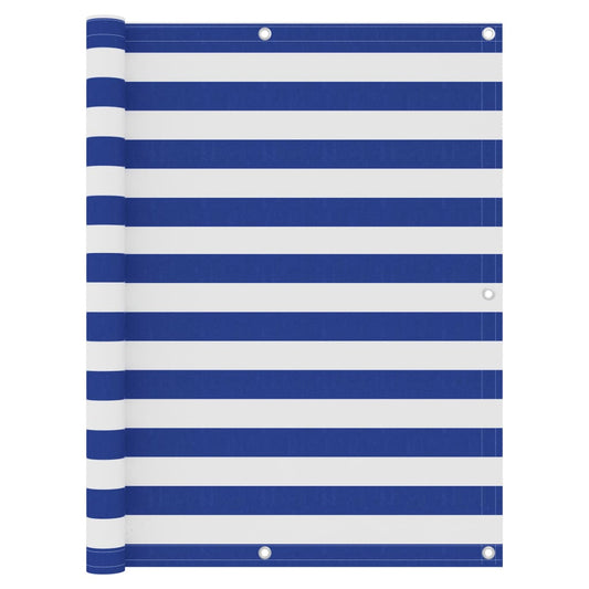 Tela de varanda 120x400 cm tecido Oxford branco e azul