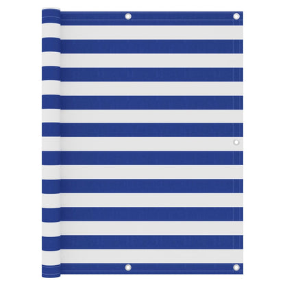 Tela de varanda 120x500 cm tecido Oxford branco e azul