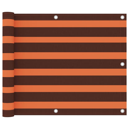 Tela de varanda 75x400 cm tecido Oxford laranja e castanho