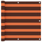 Tela de varanda 90x300 cm tecido Oxford laranja e castanho