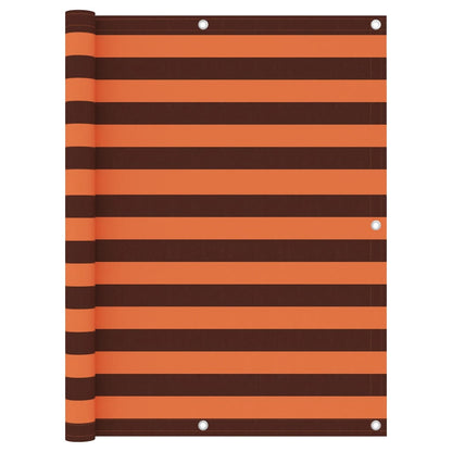 Tela de varanda 120x500 cm tecido Oxford laranja e castanho