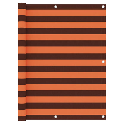 Tela de varanda 120x600 cm tecido Oxford laranja e castanho
