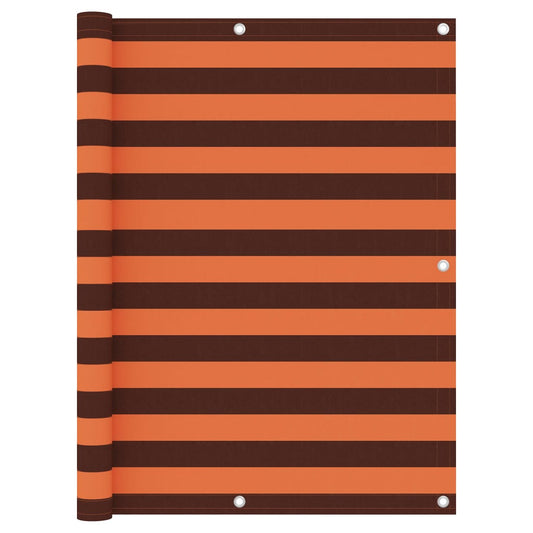 Tela de varanda 120x600 cm tecido Oxford laranja e castanho