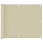 Tela de varanda 75x300 cm tecido Oxford creme