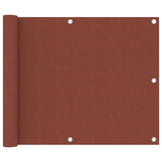 Tela de varanda 75x300 cm tecido Oxford terracota