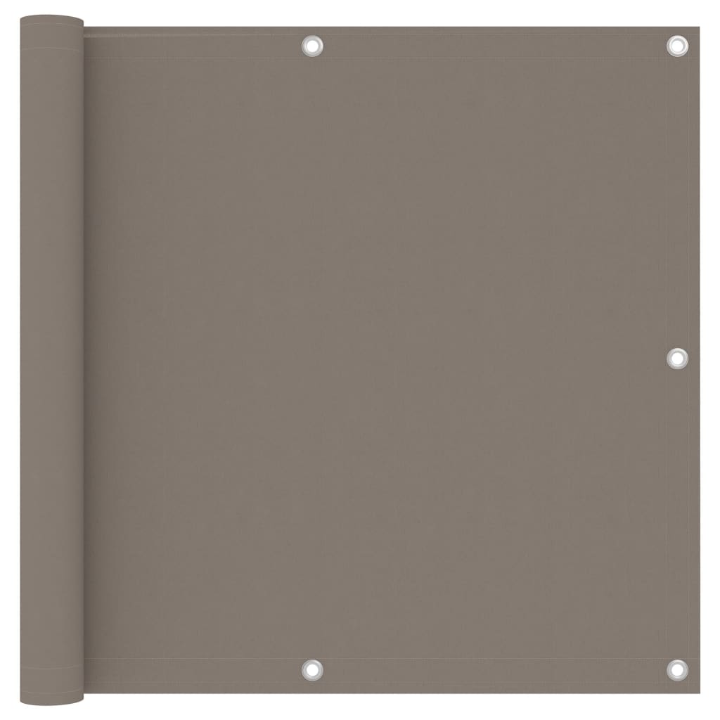 Tela de varanda 90x300 cm tecido Oxford cinzento-acastanhado