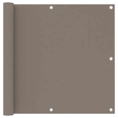 Tela de varanda 90x300 cm tecido Oxford cinzento-acastanhado