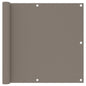 Tela de varanda 90x300 cm tecido Oxford cinzento-acastanhado