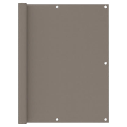 Tela de varanda 120x400 cm tecido Oxford cinzento-acastanhado