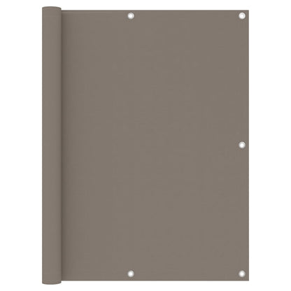 Tela de varanda 120x500 cm tecido Oxford cinzento-acastanhado