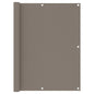 Tela de varanda 120x500 cm tecido Oxford cinzento-acastanhado